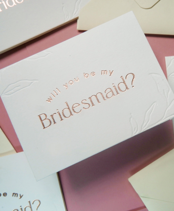 Bridesmaid Card