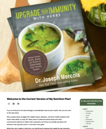 Nutrition Plan Landing Page